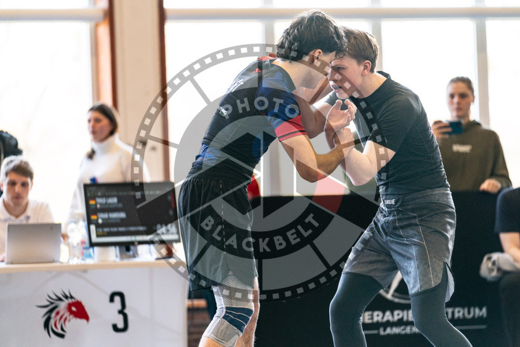 20250329PBB0240 | Fighters compete during the International Luta Livre (ILLCS) Germany IX Spring 2025 Competition spring on March 29, 2025 in Hannover, Germany.© Chiara Dazi