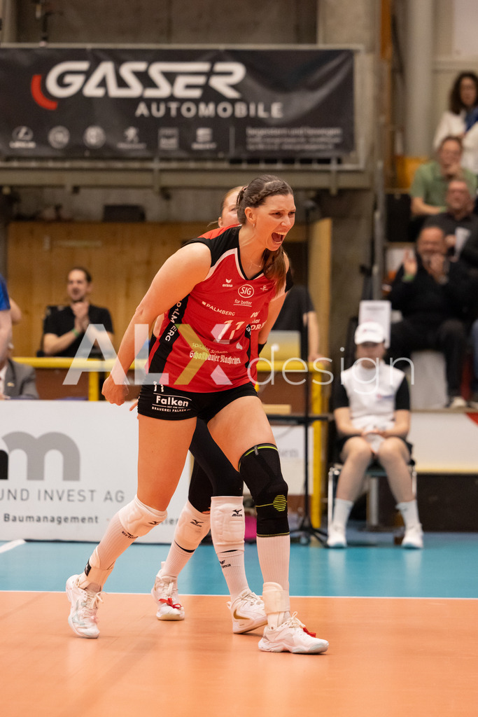 Volleyball I Frauen I Saison 2025-2026 I Volleyball NLA | Women I  Playoffs Finals 2/5 I  VC Kanti Schaffhausen - viteos NUC I  10.04.2026 | 11 Kateřina Holásková (CZ) (VC Kanti Schaffhausen) – Mitte - Realisiert mit Pictrs.com