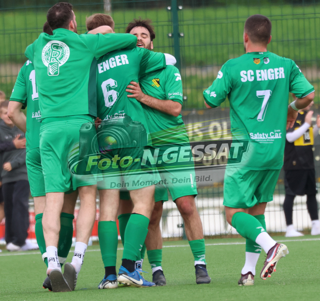 SC Enger - SV Enger-Westerenger | Auf dem Bild zu sehen: grün SC Enger: Jubel 2:2SC Enger, SV Enger-Westerenger, Saison 25/26, Kreisliga A, Enger, Deutschland - Realisiert mit Pictrs.com