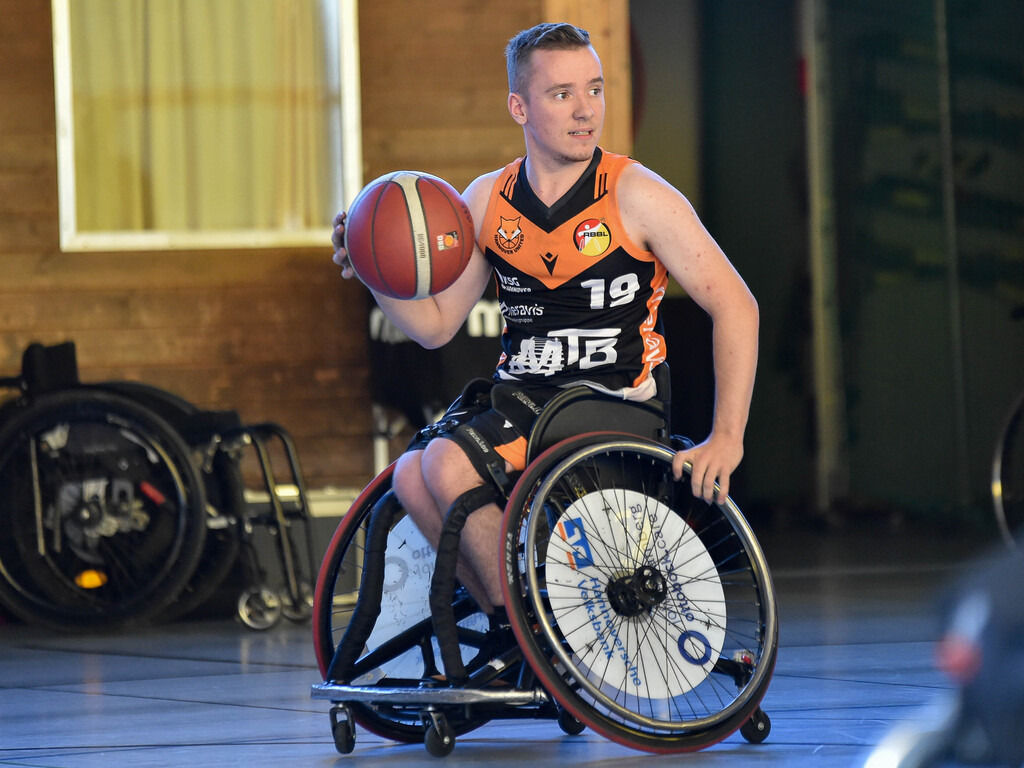 2024-10-26-0598 | RSKV Tuebingen vs. Hannover United 2, Rollstuhlbasketball, 2. Bundesliga Sued, 3. Spieltag, Saison 2024/2025, 26.10.2024, Foto: Ralph Kunze - Realisiert mit Pictrs.com