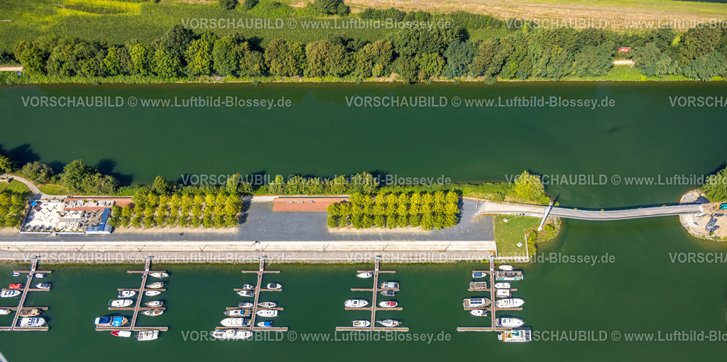 Gelsenkirchen240808763GE-Sued | Luftbild, Stölting Marina Yachthafen am Rhein-Herne-Kanal, Anlegestelle für Boote am Stadtquartier Graf Bismarck, Bismarck, Gelsenkirchen, Ruhrgebiet, Nordrhein-Westfalen, Deutschland