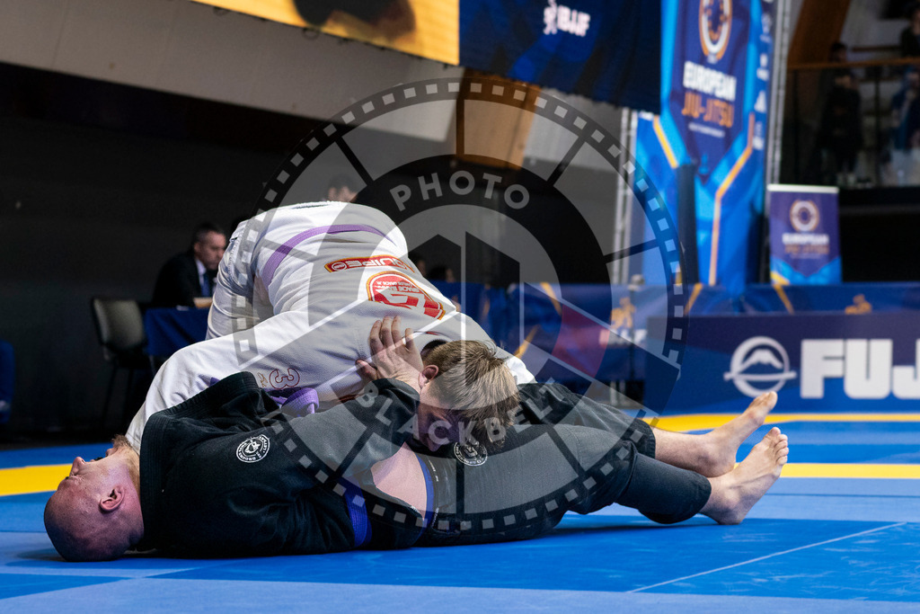 20240123PBB01870 | Fighters compete during the second day of the IBJJF European Championship in Paris, France, on January 23, 2024.
