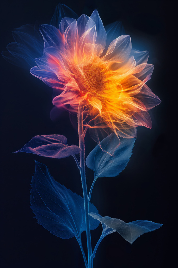 2406044 - Abstrakte Sonnenblume | Abstrakte Illustration einer Sonnenblume.