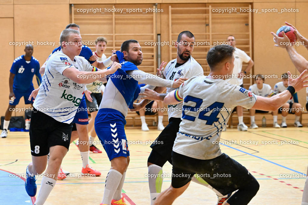 SC Ferlach vs. RK Zagreb 24.8.2023 | #8 Knapp Simon, #27 Ivan Cupic,  #81 Milicevic Adrian, #24 Jovanovic Mladan