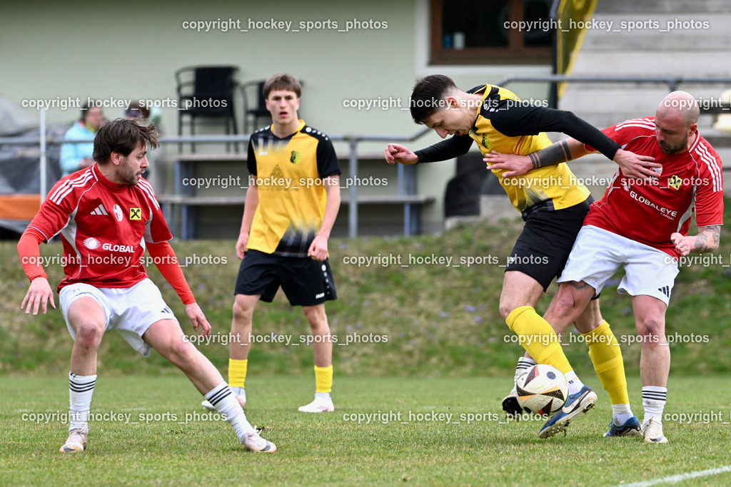 SV Arnoldstein vs. FC Union Sillian-Heinfels | #11 Pascal Brandstätter FC Sillian, #5 Dino Benic SV Arnoldstein, #9 Denis Kerrniqi FC Sillian, SV Arnoldstein vs. FC Union Sillian-Heinfels, SV Arnoldstein vs. FC Union Sillian-Heinfels am 29.03.2026 in Arnoldstein (Waldparkstadion Arnoldstein), Austria, (Photo by Bernd Stefan)