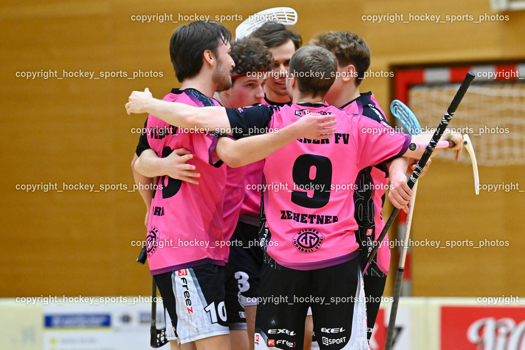 VSV Unihockey vs. Wiener Floorball Verein 7.1.2023 | Jubel Wiener Florrballverein Mannschaft