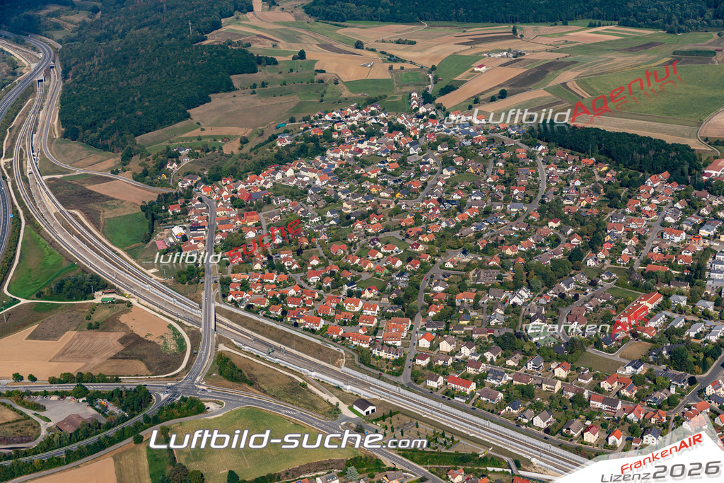 Das Luftbild der Stadt Breitengüßbach wurde 2019 vom Flugzeug heraus erstellt (keine Drohne) Aufnahmehöhe ca.400 Meter- hohe Auflösung- beste Druck-Qualität garantiert!