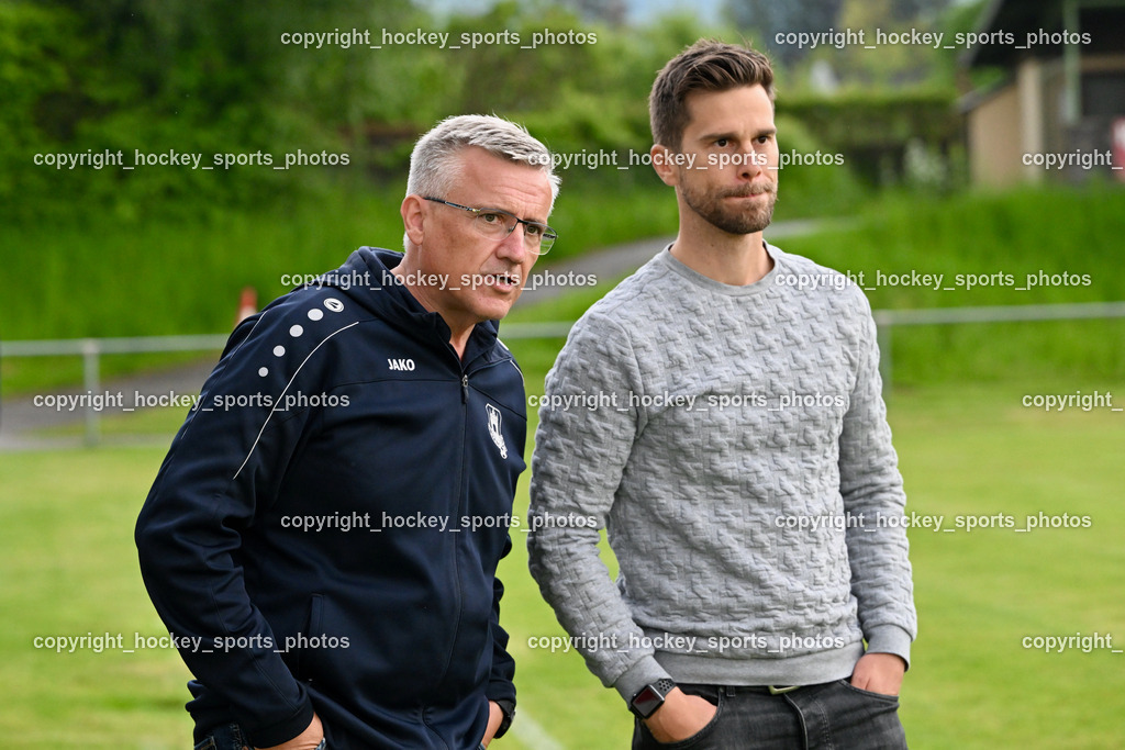 ESV Admira vs. ATUS Velden 20.5.2023 | Sportlicher Leiter ATUS Velden Hannes Teppan, Headcoach ATUS Velden Marcel Günther Kuster 
