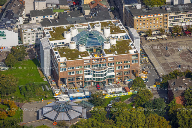 Dortmund231000818 | Luftbild, Rathaus, Baustelle und Sanierung, City, Dortmund, Ruhrgebiet, Nordrhein-Westfalen, Deutschland