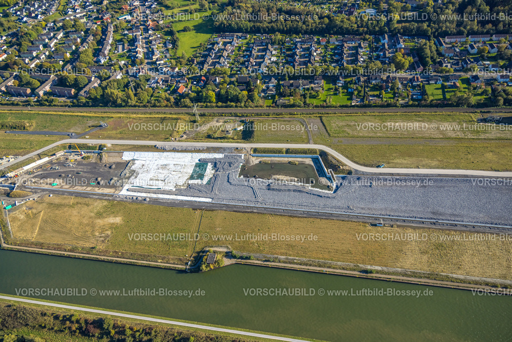 Bergkamen241006697 | Luftbild, Wasserstadt Aden am Datteln-Hamm-Kanal, Baugebiet für geplantes Stadtquartier auf dem Gelände der ehemaligen Zeche Haus Aden, Oberaden, Bergkamen, Ruhrgebiet, Nordrhein-Westfalen, Deutschland