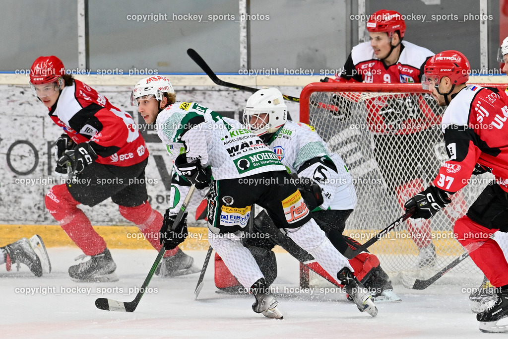 HDD Jesenice vs. EC Bregenzerwald 30.9.2022 | #71 Fässler Kai, #1 Felder David, #97 Ulamec Luka