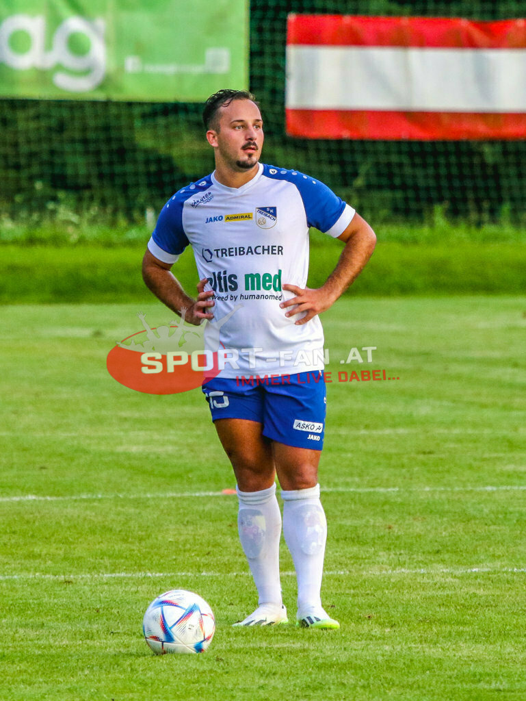 Austria Klagenfurt Amateure - SK Treibach 1-1, Kärntner Liga 2. Runde | Vahid Muharemovic (SK Treibach #15) Austria Klagenfurt Amateure - SK Treibach 1-1 am 08.08.2023 in Brückl
(Sportplatz), Austria, (Photo by Ernst Krawagner sport-fan.at) - Realisiert mit Pictrs.com