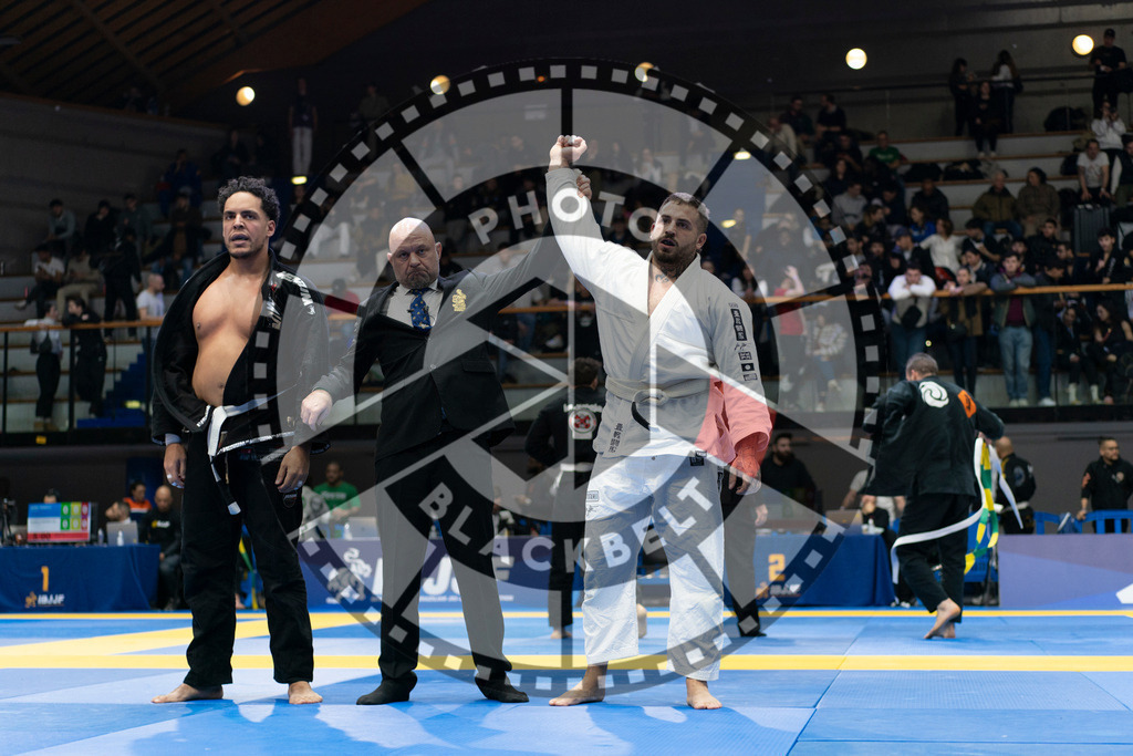 20240119PBB2761 | Fighters compete during the IBJJF European Championship in Paris, France, on January 19, 2024.