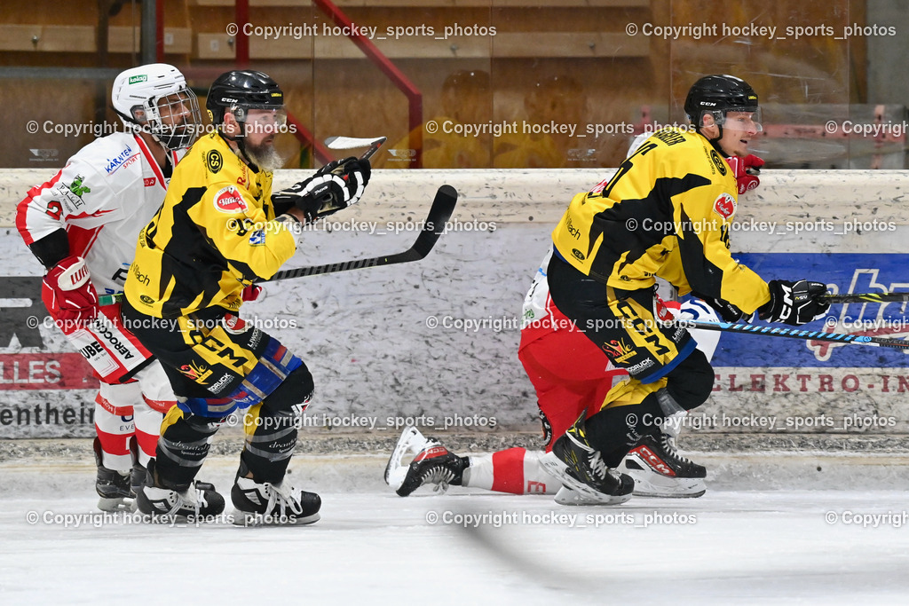 EC Spittal Hornets vs. ESV Ferlach 16.12.2023 | #2 Moser Gilbert, #33 Kabas Michael, #16 Nageler Daniel