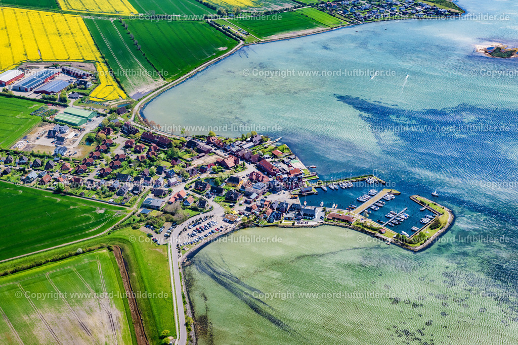 Fehmarn_Lemkenhafen_ELS_5831010524 | FEHMARN 01.05.2024 Ortsansicht vom Lemkenhafen in Fehmarn im Bundesland Schleswig-Holstein. // View of Lemkenhafen in Fehmarn in the state Schleswig-Holstein. Foto: Martin Elsen