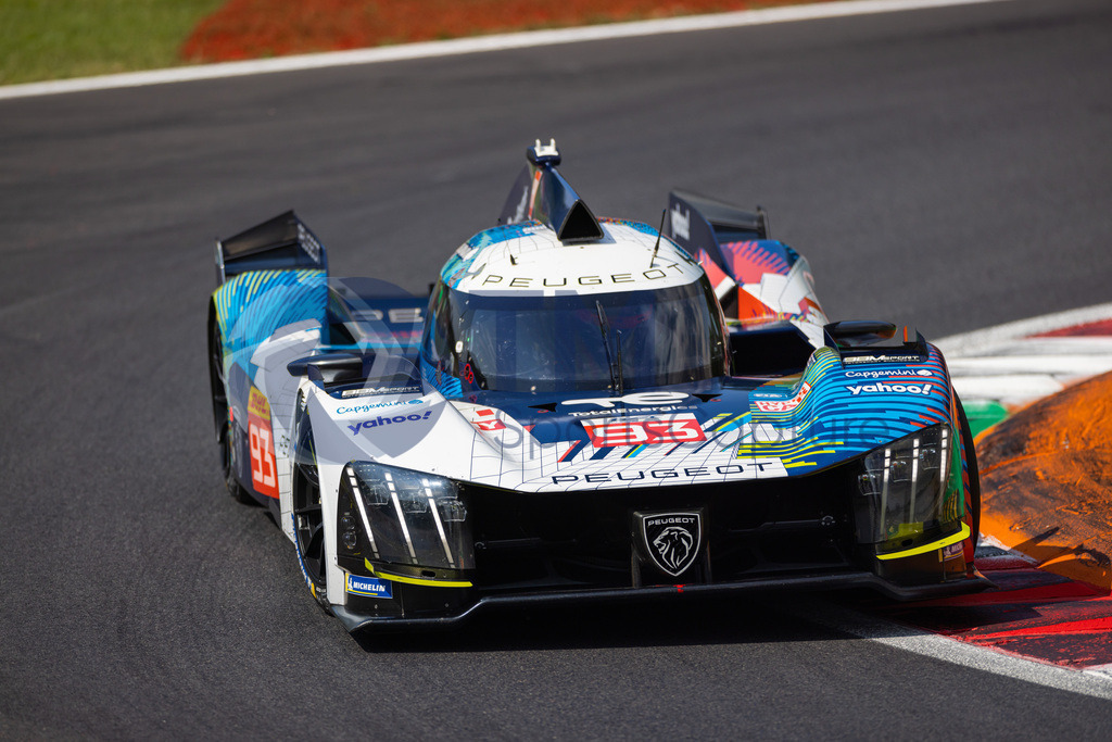 Trainproduction-20230708-0060 | MONZA,ITALY,08.Jul.23 - MOTORSPORTS - WEC, FIA World Endurance Championships, 6h of Monza, Autodromo Monza. Image shows Paul Di Resta (GBR), Mikkel Jense (DEN) and Jean-Eric Vergne (FRA/ Peugeot Totalenergies). Photo: Trainproduction / Matthias Trinkl