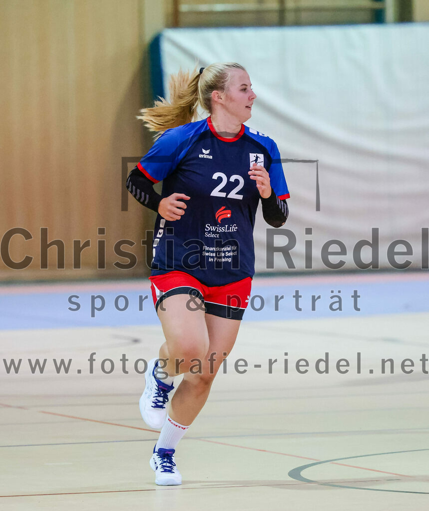 2023-10-14_043_SpVgg_Altenerding_gegen_HSG_Freising_Neufahrn_Damen | Erding, Deutschland, 14.10.2023:
Handball, Bezirksliga Frauen Altbayern 2023 / 2024, 3. Spieltag, SpVgg Altenerding II gegen HSG Freising-Neufahrn II, Endergebnis: 23:28

Alina Schindler (HSG Freising-Neufahrn, #22)

Foto: Christian Riedel / fotografie-riedel.net