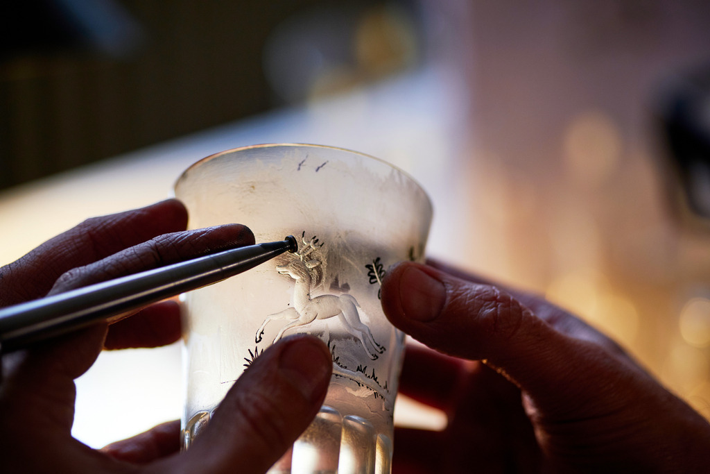 J. & L. LOBMEYR GmbH | WIen, Austria - December 03, 2019: J. &amp; L. LOBMEYR GmbH; Detailaufnahmen aus der Werkstatt. - Realisiert mit Pictrs.com