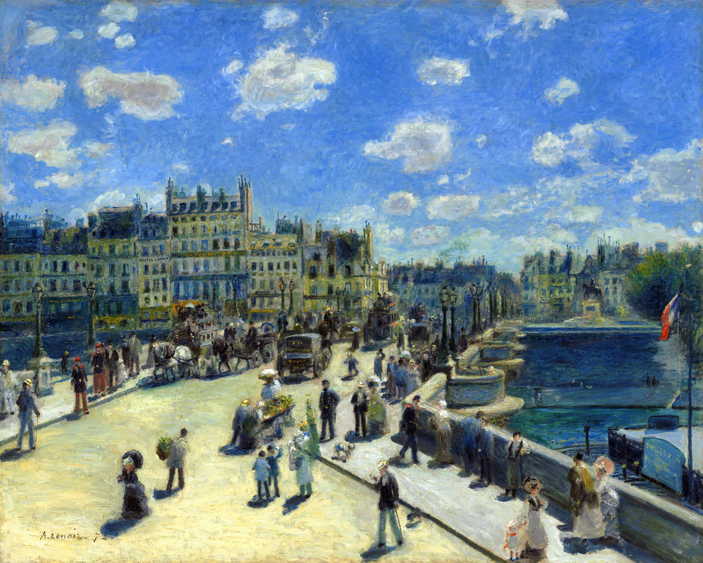 2502008 - Auguste Renoir - Pont Neuf | Moderne Wandbilder auf Leinwand, Acylglas, Alu-Dibond oder als Poster. Tauchen Sie ein in die Welt KI-generierter Kunstwerke - entdecken Sie hochwertige Kunstdrucke unserer Gemälde, Illustrationen und fotorealistischen Motive.