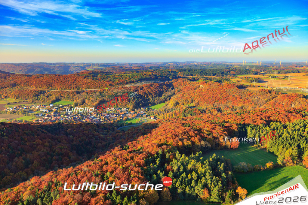 Die Luftaufnahme Wuergau - Schesslitz wurde 2017 mittels Flugzeug (keine Drohne) erstellt. Perfekte Schärfe und Druck- Auflösung- Garantiert!