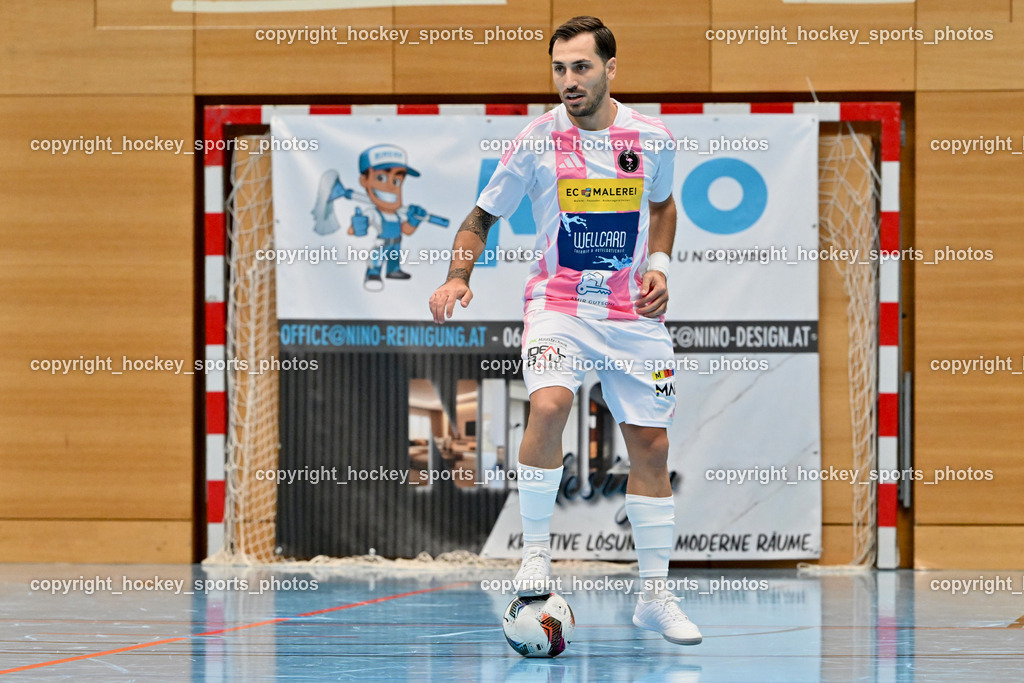 Carinthia Flamengo Futsal Club vs. FC Ljuti Krajisnici | #70 Yosifov Svetlozar Angelov Carinthia Flamengo, Carinthia Flamengo Futsal Club vs. FC Ljuti Krajisnici, Carinthia Flamengo Fusal Club vs. FC Ljuti Krajisnici am 12.10.2025 in Klagenfurt (Ballspielhalle Viktring), Austria, (Photo by Bernd Stefan)