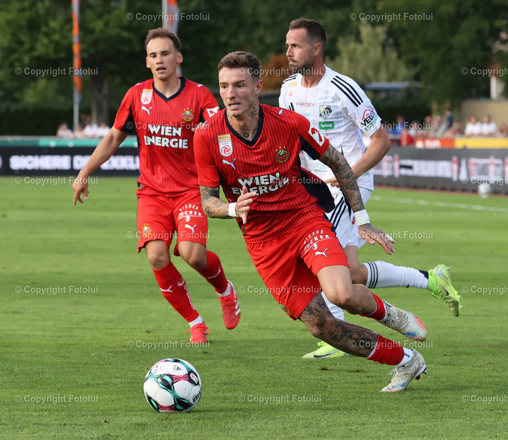 A_LUI_24082025_05 | SPORT,FUSSBALL,ADMIRAL BUNDESLIGA RZ PELLETS WAC-SK RAPID WIEN 24.08.2025 IM BILD:RENE RENNER (WAC) UND  BENDEGUZ BOLLA (RAPID) FOTO:FOTOLUI/MW