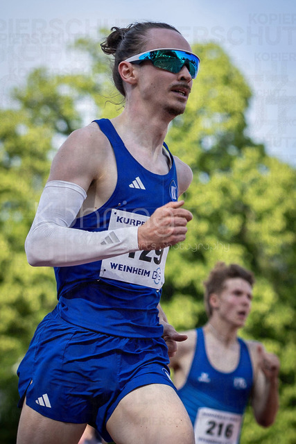 B&amp;S Kurpfalz Gala; Weinheim, 23.05.2026 | WEINHEIM, GERMANY - MAY 24: Maximilian Waldner (GER/Karlsruher SC) over 400m during the B&amp;S Kurpfalz Gala am 23.05.2026 at the  Sepp-Herberger-Stadium in Weinheim (Baden-Wuerttemberg / Germany).
