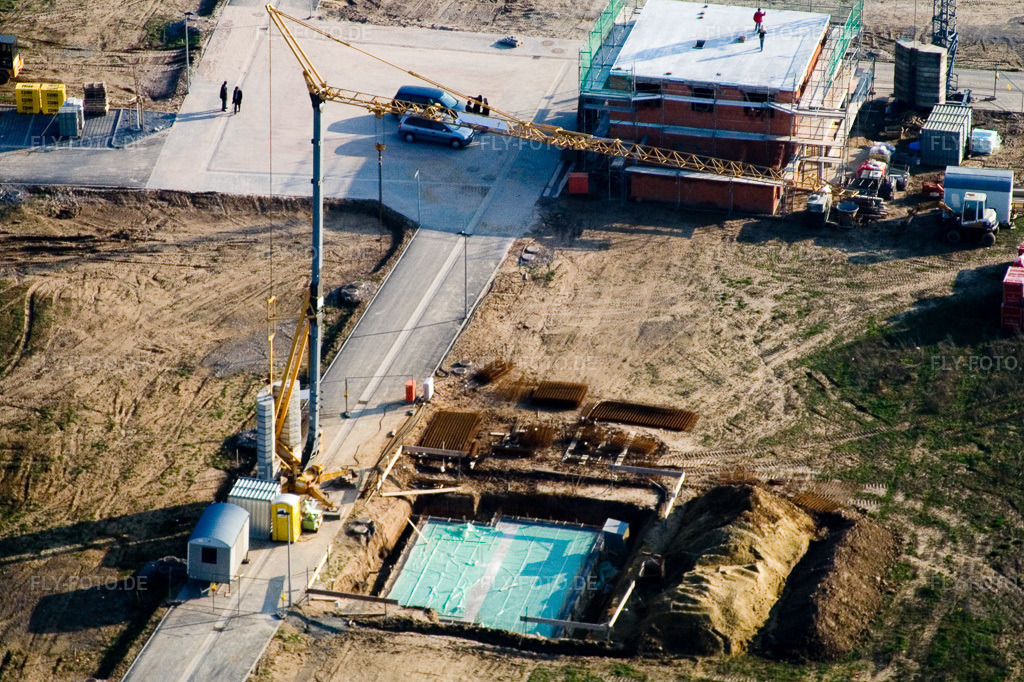 Luftbild: Neubaugebiet Am Höhenweg in Kandel im Bundesland Rheinland-Pfalz in Deutschland. Foto: IMG_5383.jpg vom 18.02.2007 durch Werner Riehm/FLY-FOTO.de