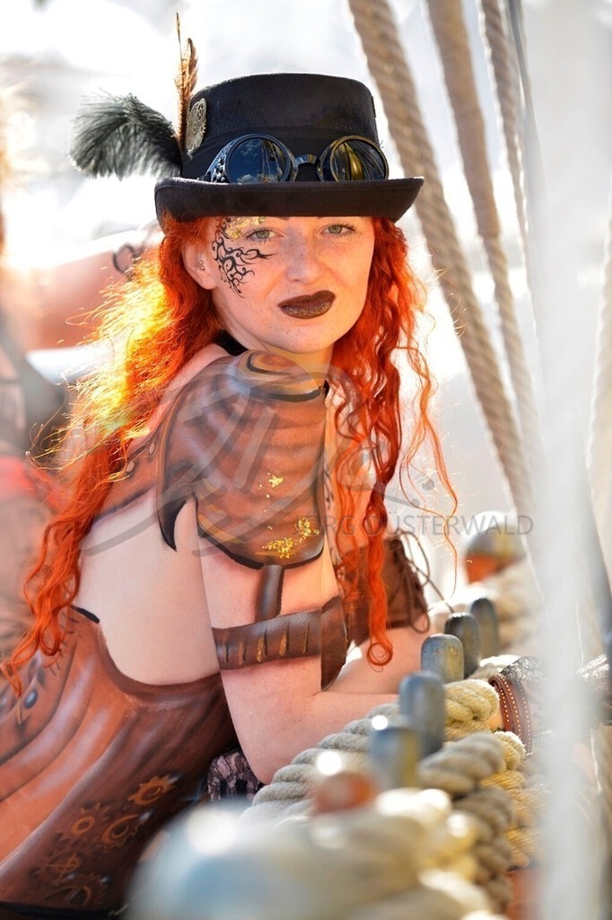 Bodypainting-STEAMPUNK_3000 | #006 | Modell: Maria | Foto: Carsten Korwes - Realisiert mit Pictrs.com