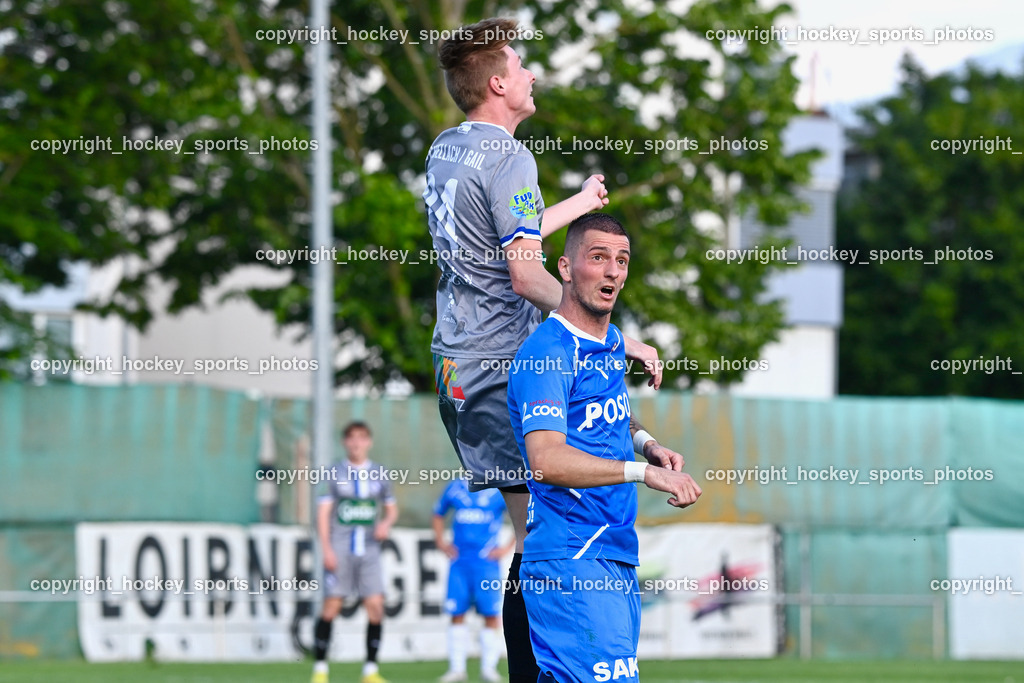 SAK vs. SV Dellach Gail 17.6.2023 | #24 Zoran Vukovic, #24 Fabien Unterasinger
