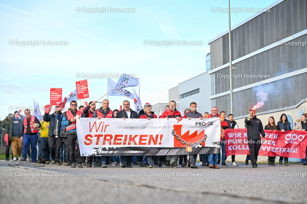 Engel_ Schwertberg_ Streik_ Metaller_ 16.11.2023-5 | 16.11.2023, Schwertberg, AUT, Engel im Bild Engel, Streik, Metaller