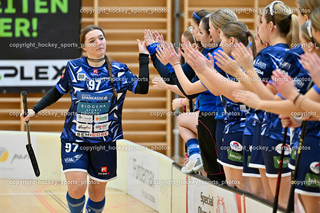 VSV Unihockey Damen vs. FCB München | #97 Bettina Wildmann VSV Unihockey, VSV Unihockey Damen vs. FCB München, VSV Unihockey Damen vs. FCB München am 24.01.2026 in Villach (Ballspielhalle St. Martin), Austria, (Photo by Bernd Stefan)