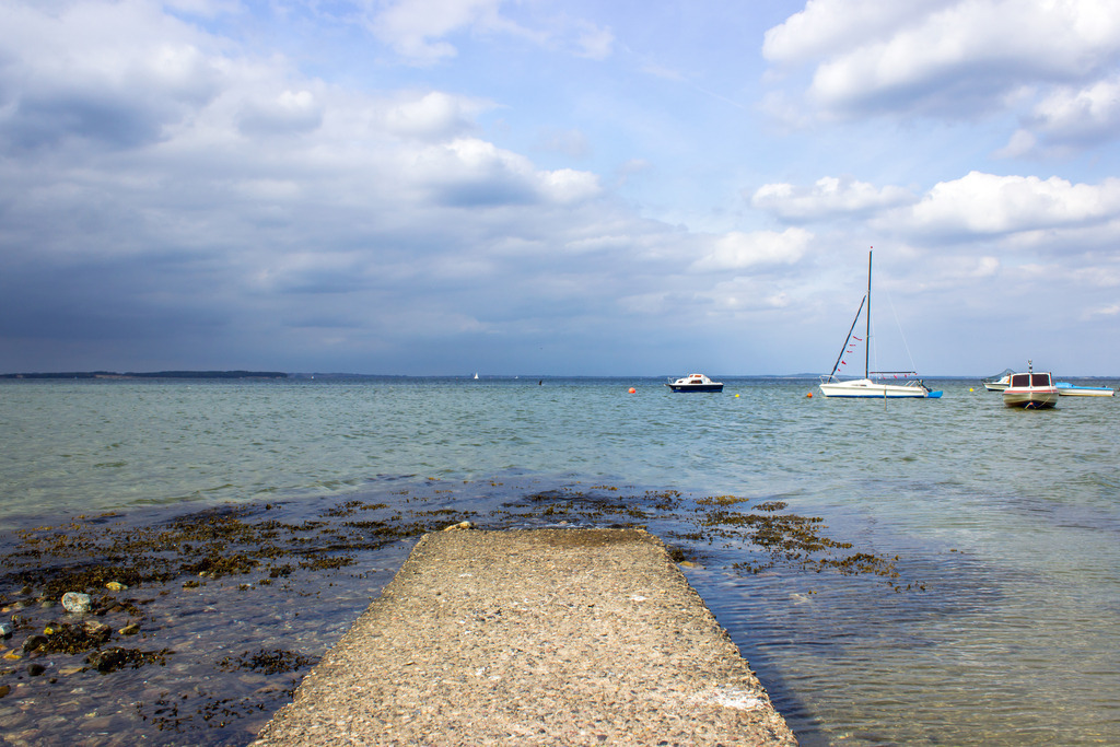 Strand in Habernis | Boote vor Habernis - Realisiert mit Pictrs.com