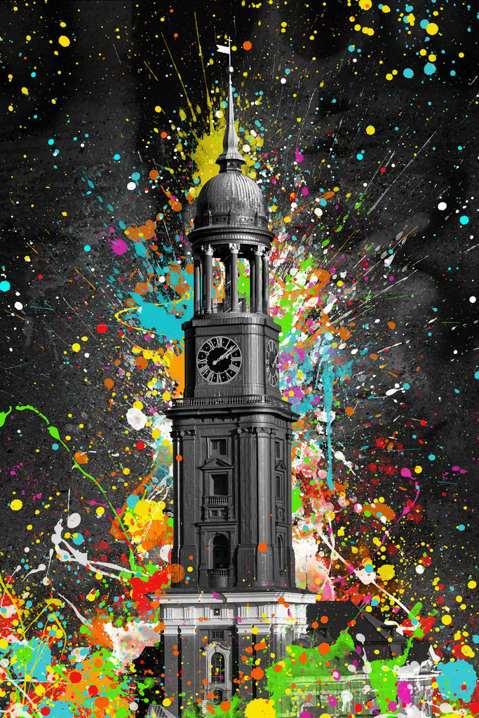 10241206 - Michel Pop Art Splash | Der Michel im modernen Pop Art Gewand.