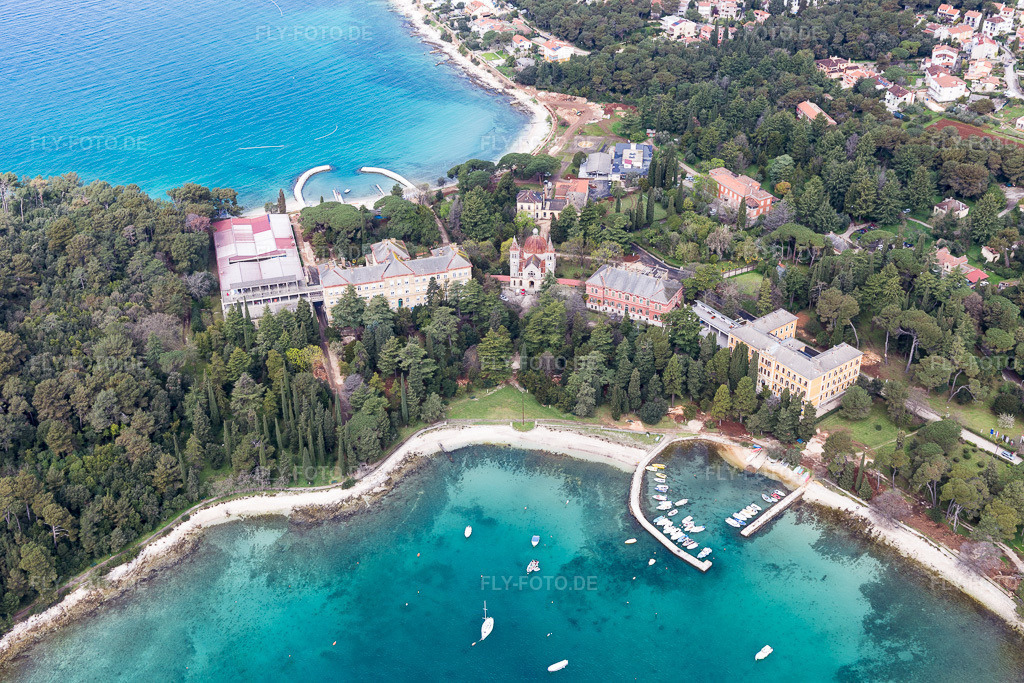Luftbild: Ortsansicht in Rovinj im Bundesland Gespanschaft Istrien in Kroatien. Foto: IMG_105967.jpg vom 13.04.2018 durch Werner Riehm/FLY-FOTO.de