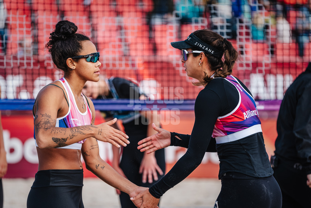 Beachvolleyball | Frauen | German Beach Tour 2024 | Tourstop Bremen | 06.06.2024 | v.l. Thainara Mylena Feitosa de Oliveira (BRA) und Andressa Cavalcanti Ramalho (BRA)