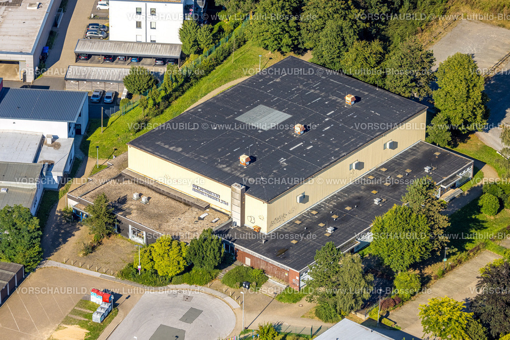 Sprockhoevel240811225Hasslinghausen | Luftbild, Sporthalle Haßlinghausen, Sprockhövel, Ruhrgebiet, Nordrhein-Westfalen, Deutschland