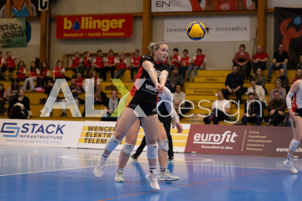 Volleyball I Frauen I Saison 2025-2026 I Volleyball NLA | Women I 1/4 Finals I VC Kanti Schaffhausen - BIWI Volleyball Franches-Montagnes I 21.02.2026 | 18 Kimy Chappatte (CH) (BIWI VFM) – Libero - Realisiert mit Pictrs.com