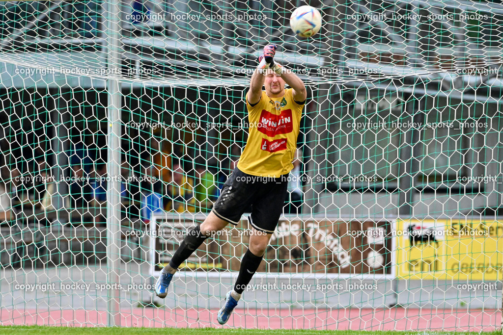 SV Rapid Lienz vs. URC Thal Assling | #1 Julian Weiskopf Rapid Lienz, SV Rapid Lienz vs. URC Thal Assling, SV Rapid Lienz vs. URC Thal Assling am 08.06.2024 in Lienz (Dolomiten Satadion), Austria, (Photo by Bernd Stefan)