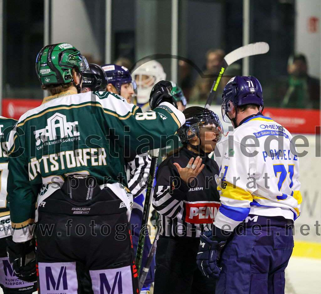 2026-01-09_112_TSV_Erding_gegen_Stuttgart_Rebels | Erding, Deutschland, 09.01.2026:Eishockey, Oberliga Süd 2025 / 2026, 35. Spieltag, TSV Erding gegen Stuttgart Rebels, Endergebnis: Reagan Poncelet (Stuttgart Rebels, #71)Foto: Christian Riedel / fotografie-riedel.net