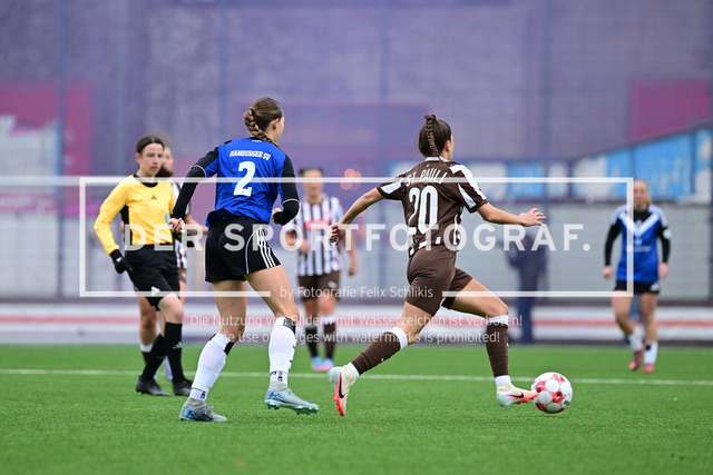 Fußball I Frauen I Saison 2025-2026 I Regionalliga Nord I 10. Spieltag I FC St. Pauli - Hamburger SV U20 I 11130 | Der Sportfotograf. - Realisiert mit Pictrs.com