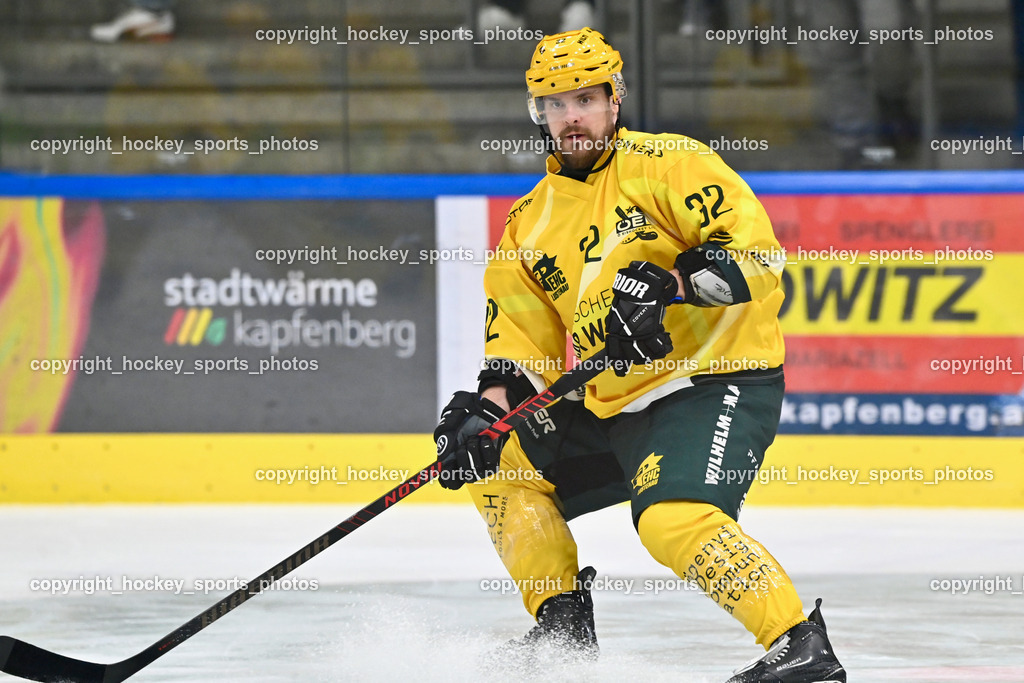 KSV KÄNGURUS vs. EHC Lustenau | #32 Stefan Daniel EHC Lustenau, KSV KÄNGURUS vs. EHC Lustenau, KSV KÄNGURUS vs. EHC Lustenau am 14.03.2026 in Kapfenberg (Sportzentrum Kapfenberg), Austria, (Photo by Bernd Stefan)