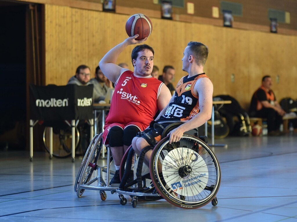 2024-10-26-0108 | RSKV Tuebingen vs. Hannover United 2, Rollstuhlbasketball, 2. Bundesliga Sued, 3. Spieltag, Saison 2024/2025, 26.10.2024, Foto: Ralph Kunze - Realisiert mit Pictrs.com