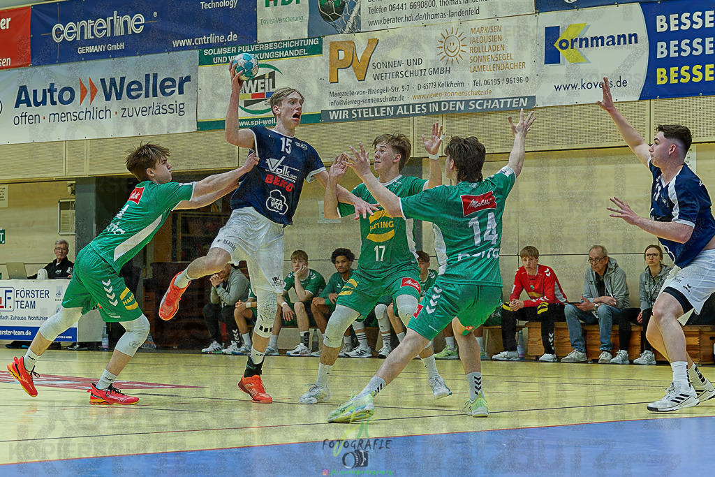 mJB Pokalrunde dt. Meisterschaft, TV Hüttenberg - TSV GWD Minden | mJB Pokalrunde dt. Meisterschaft, TV Hüttenberg - TSV GWD Minden am 15.03.2025 in Münchholzhausen (Sporthalle Münchholzhausen)Photo © 2025 - Jörg Heinrich - Realisiert mit Pictrs.com