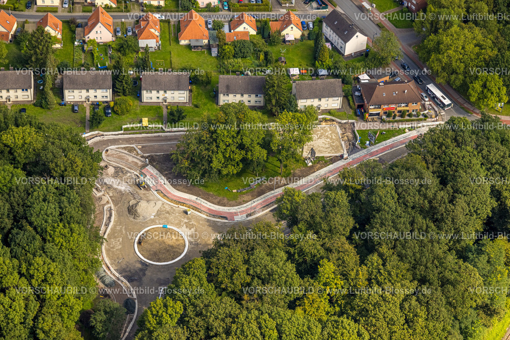 Hamm230900123 | Luftbild, Straßenbauarbeiten Hammer Straße Ecke Bülowstraße mit Neubau Kreisverkehr, Bockum-Hövel, Hamm, Ruhrgebiet, Nordrhein-Westfalen, Deutschland