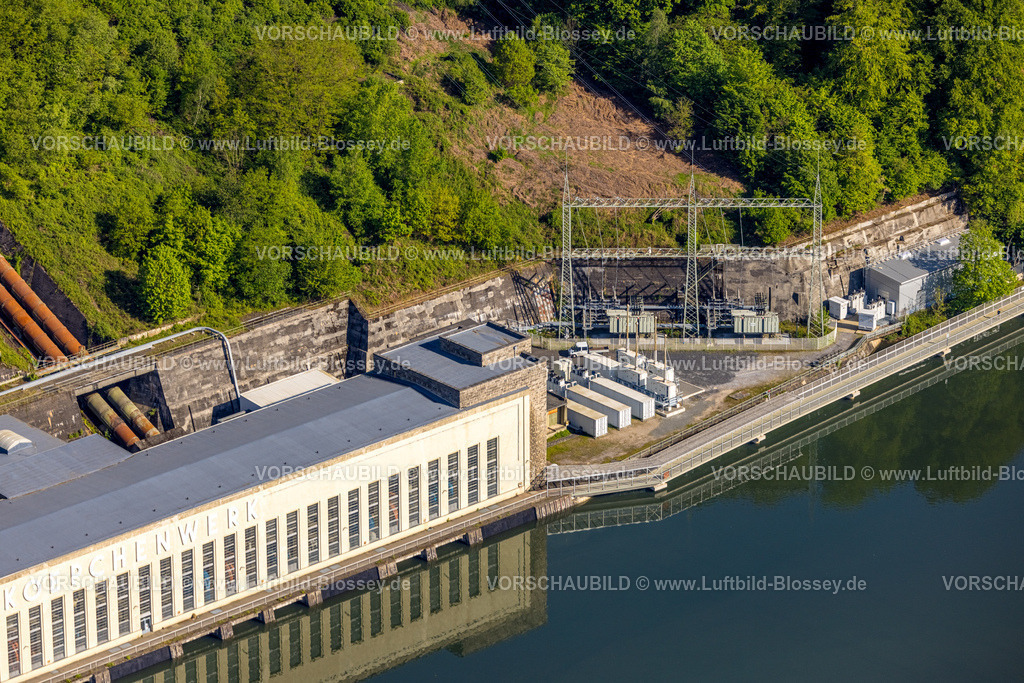 Herdecke240503315 | Luftbild, RWE Pumpspeicherkraftwerk Koepchenwerk Detailaufnahme, Herdecke, Ruhrgebiet, Nordrhein-Westfalen, Deutschland