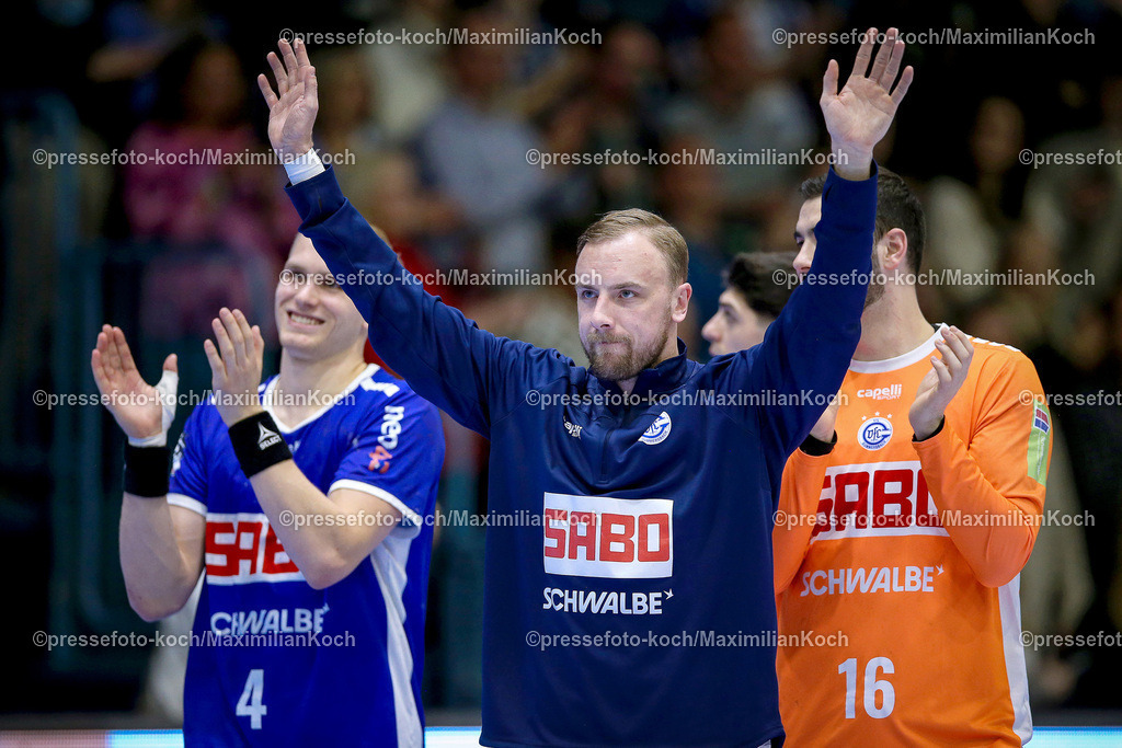 Gum1HBL27042402122 | 27.04.2024, Gummersbach, Handball, Liqui Moly Bundesliga, 30.Spieltag, Schwalbe-Arena, VfL Gummersbach - HSG Wetzlar: Lukas Blohme (VfL Gummersbach)