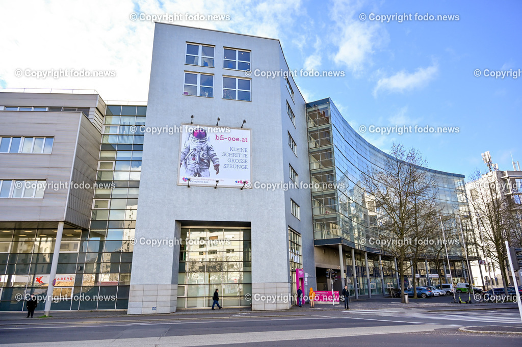 BFI_ Bulgariplatz Linz_ 18.01.2023-1 | 18.01.2023, Linz, AUT, Bulgariplatz Linz, im Bild BFI, Berufsfoerderungsinstitut, Bulgariplatz Linz