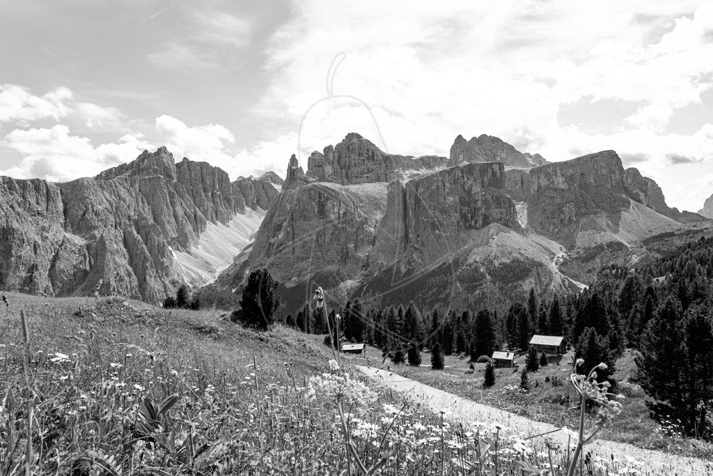 Dolomiten schwarz weiss | Ihre Fotografin im Lungau, ihre Fotografin im Mostviertel, Wandbilder Onlineshop, Imagefotos für Ihr Unternehmen,  - Realisiert mit Pictrs.com