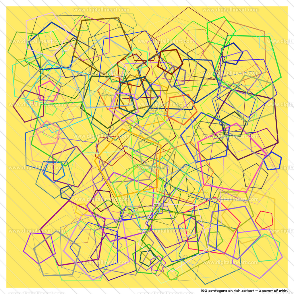 190-pentagons-rich-apricot-a-comet-of-whirl | digitallineart - Realisiert mit Pictrs.com